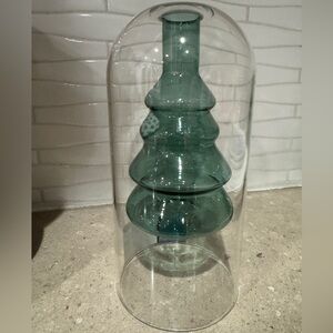 Evergreen Glass Bud Vase